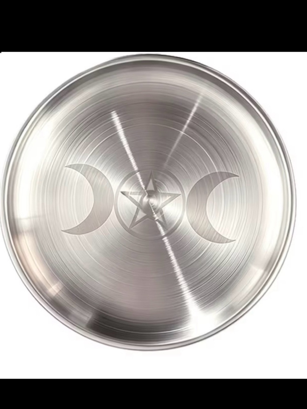⭐️ Stainless Steel Triple Moon Altar Tray